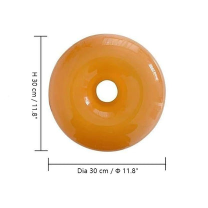DonutDesign | Minimalistische LED-Lampe – Bauhaus Tisch- & Wandleuchte aus Glas und Metall, Dreifach Dimmbar