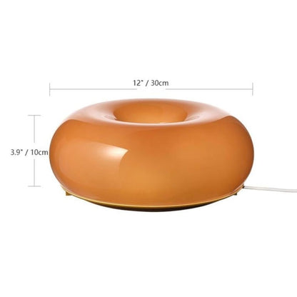 DonutDesign | Minimalistische LED-Lampe – Bauhaus Tisch- & Wandleuchte aus Glas und Metall, Dreifach Dimmbar