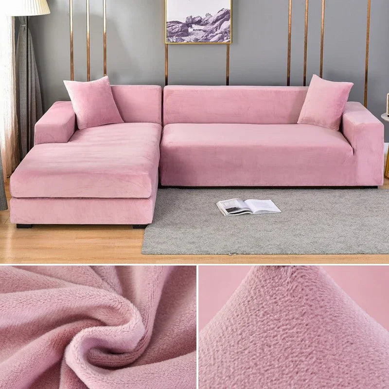 Veloria | Sofabezug – Luxuriöser Stretch-Samt für perfekten Schutz und eleganten Look 0