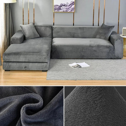 Veloria | Sofabezug – Luxuriöser Stretch-Samt für perfekten Schutz und eleganten Look 8