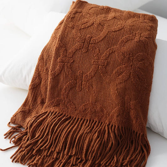 Veloria | Wurfdecke – Elegantes Design mit Fransen für stilvolle Wohnräume 8