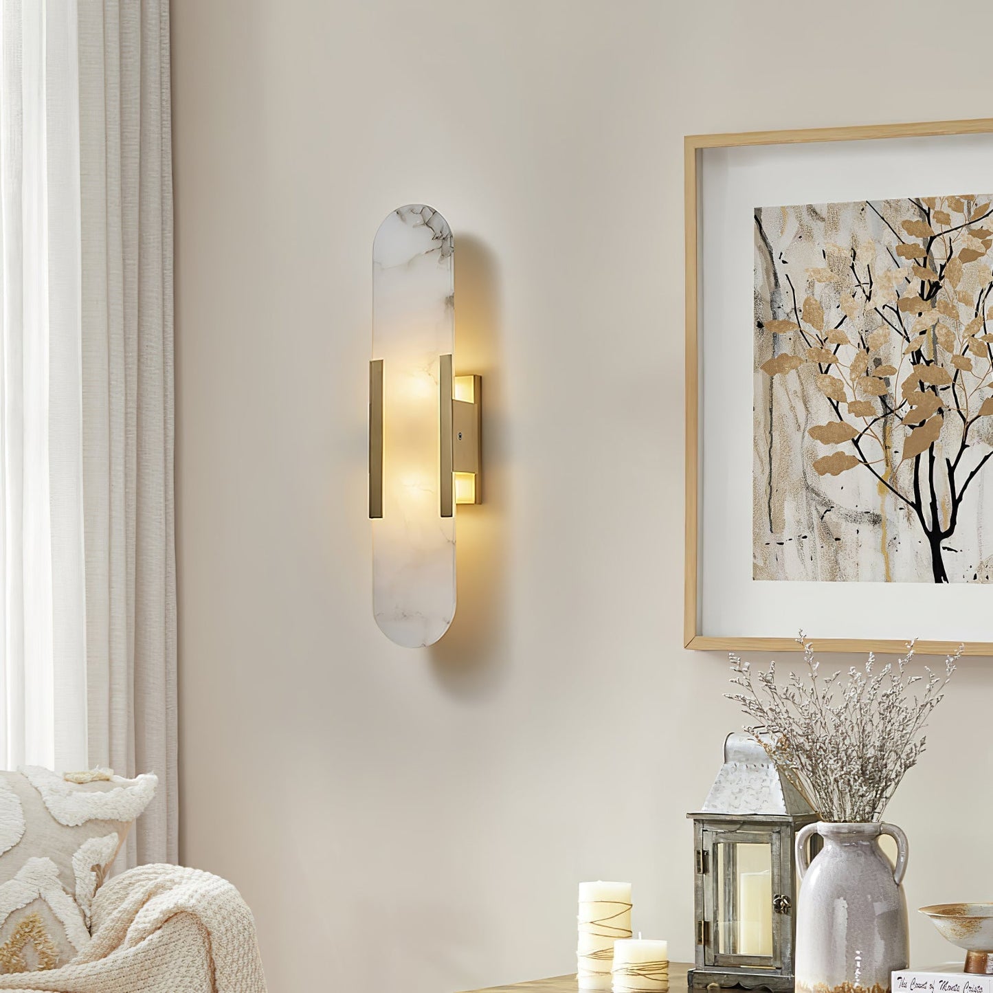 Veoluxia | Wandleuchte – Elegantes Alabasterdesign für Stilvolle Innenräume 4