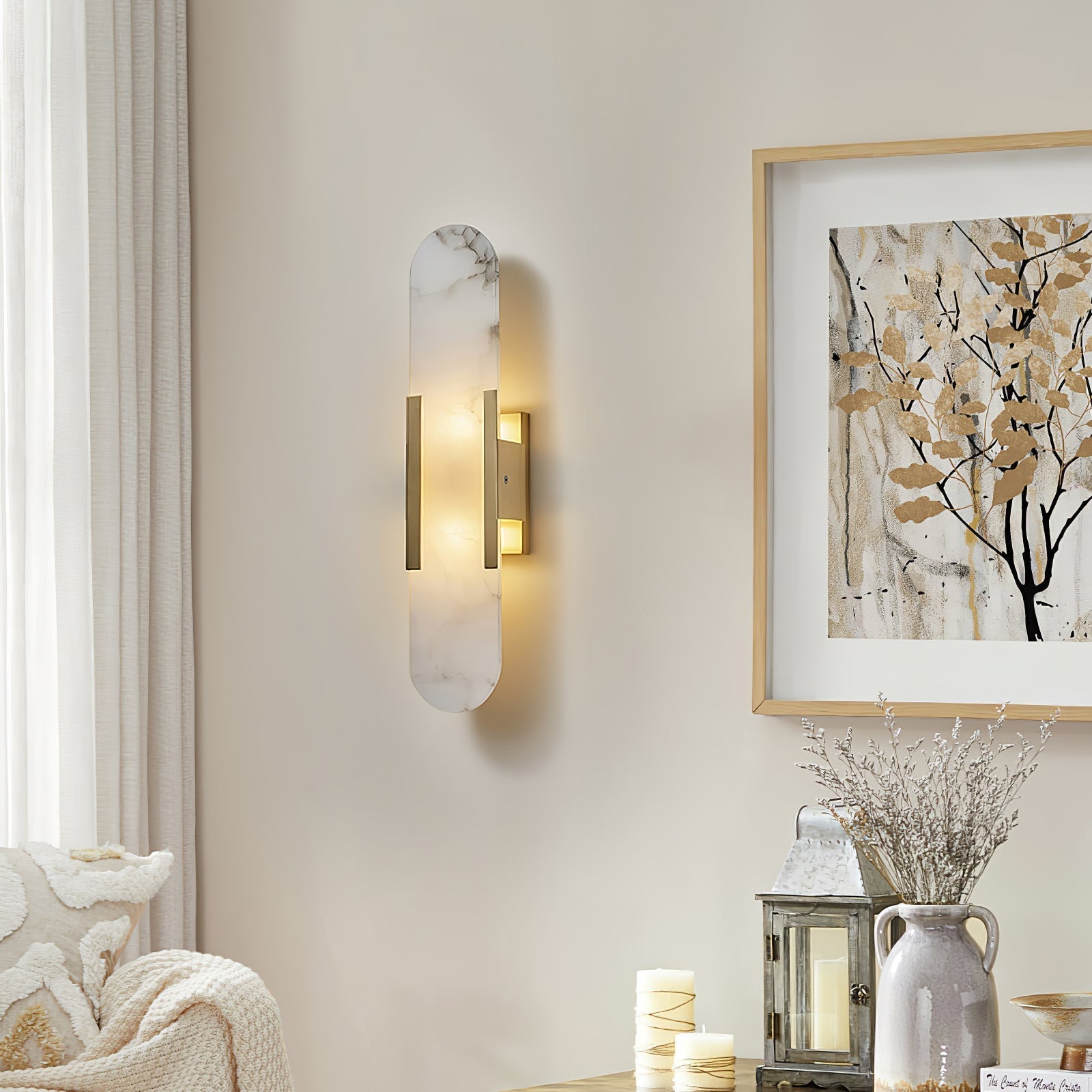 Veoluxia | Wandleuchte – Elegantes Alabasterdesign für Stilvolle Innenräume 4