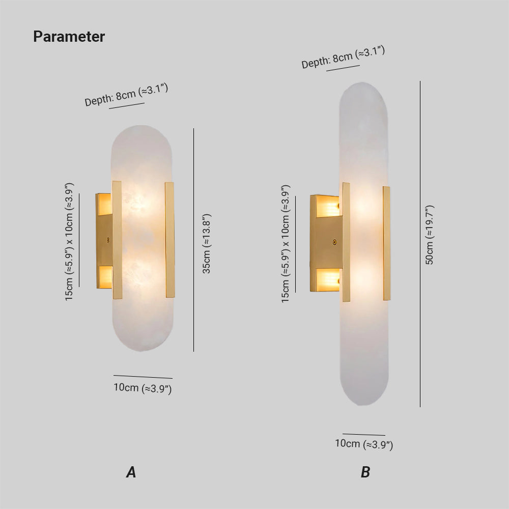 Veoluxia | Wandleuchte – Elegantes Alabasterdesign für Stilvolle Innenräume 6