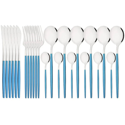 Vittoria | Besteckset Schwarz – Elegantes Edelstahl für jeden Anlass 24
