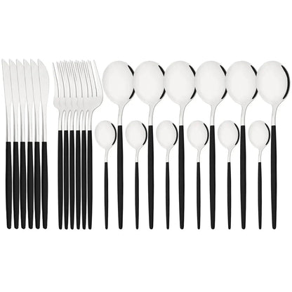 Vittoria | Besteckset Schwarz – Elegantes Edelstahl für jeden Anlass 31