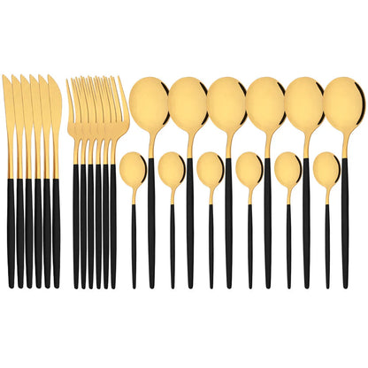Vittoria | Besteckset Schwarz – Elegantes Edelstahl für jeden Anlass 8