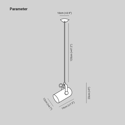 Andromi | NordLicht Pendelleuchte – Moderne Verstellbare LED-Hängeleuchte aus Metall, IP20