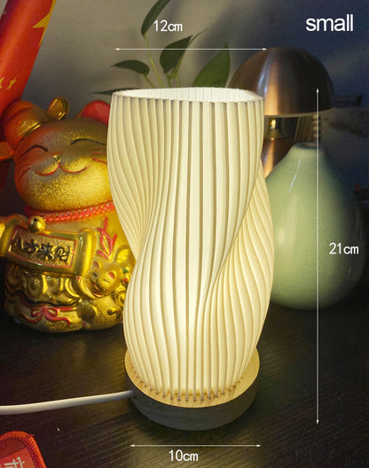 Étoile Lumière – Elegante 3D-Tischlampe in französischem Creme