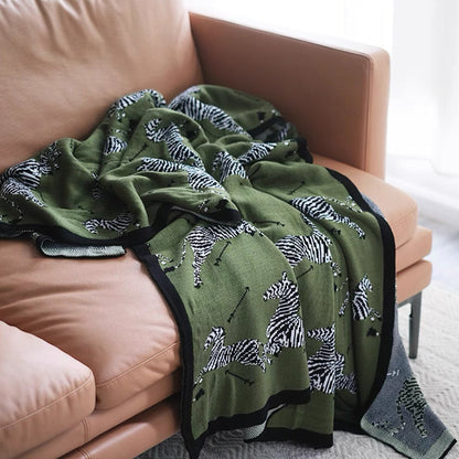 Zebralis | Wurfdecke – Wildes Zebra-Design für Abenteuerflair 0