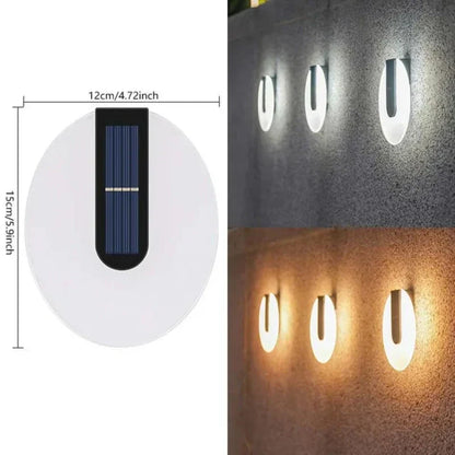 AcrylEdge | Elegante solarbetriebene Außenwandleuchte mit modernem Acryl-Design