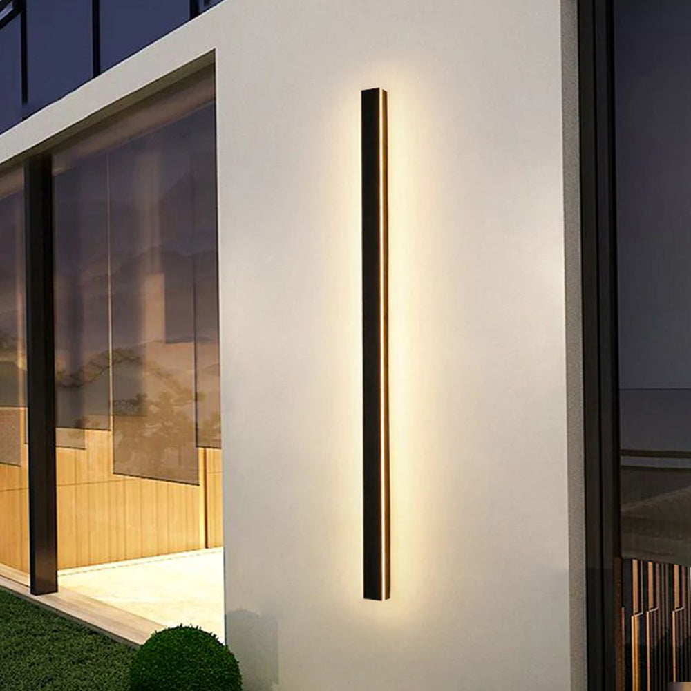 Stilvolle LED-Außenwandleuchte IP65 | Minimalistische, wetterfeste Wandlampe aus Metall & Acryl für Garten, Terrasse und Korridor – dimmbar, energieeffizient & optional mit Bewegungssensor