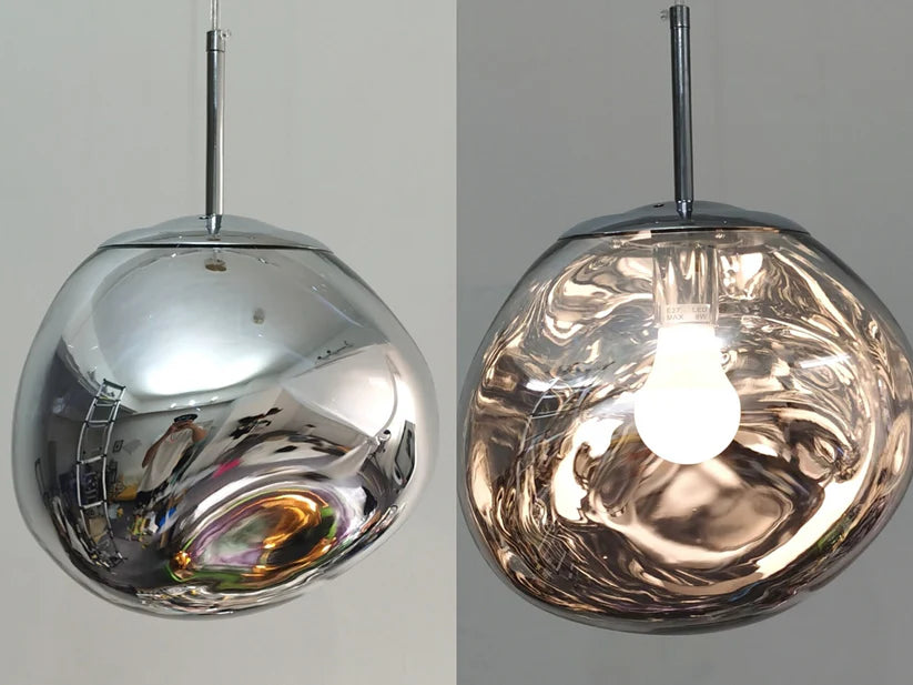 ÉléganceLumineuse – Moderne Glas-Deckenlampe für die Küche