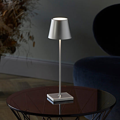 LumiTouch | Dimmbare Tischlampe – Kabellose Touch-LED mit USB-C Aufladung, 24h Akkulaufzeit