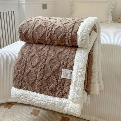 Wendbare Fleece-Decke - Dickere Sofadecke für Herbst und Winter, Geeignet für Alle Jahreszeiten