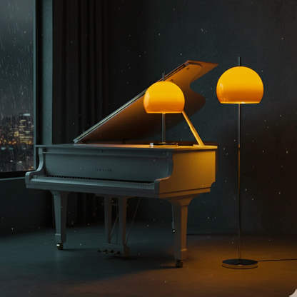 BauhausLume | Retro Stehlampe und Tischlampe – dimmbar mit Fernbedienung