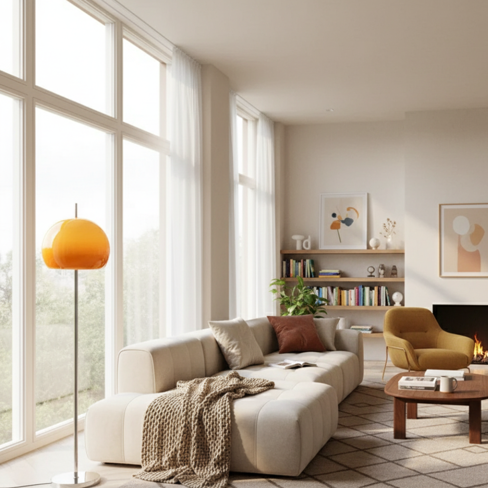 BauhausLume | Retro Stehlampe und Tischlampe – dimmbar mit Fernbedienung