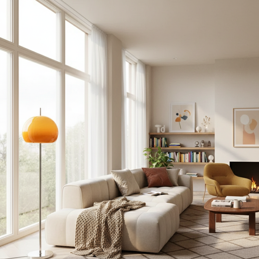 BauhausLume | Retro Stehlampe und Tischlampe – dimmbar mit Fernbedienung