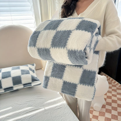 Gemütliche traditionelle Karodecke aus Flanell - Warm und Waschbar