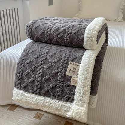 Wendbare Fleece-Decke - Dickere Sofadecke für Herbst und Winter, Geeignet für Alle Jahreszeiten