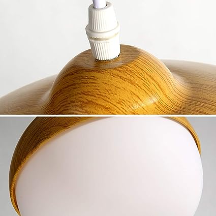 LumiEiche | Magische Pendelleuchte aus Holz und Glas