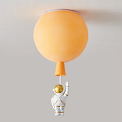 Gagarin | Astronauten-Ballon LED Deckenleuchte – 8 Farben, Fantasievolles Design für Kinderzimmer