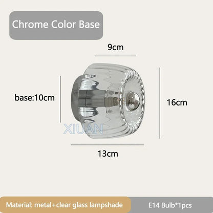 Bauhaus | Wandlampe – Moderne Nordic Glas-LED Wandleuchte, Einfache Installation, Ø16 cm