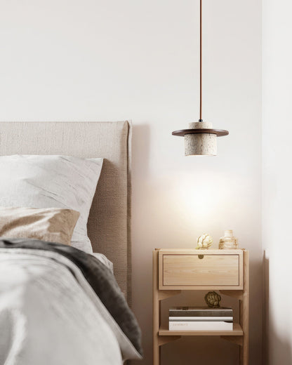 LumaStone | Die minimalistische Pendelleuchte aus Naturstein und Holz