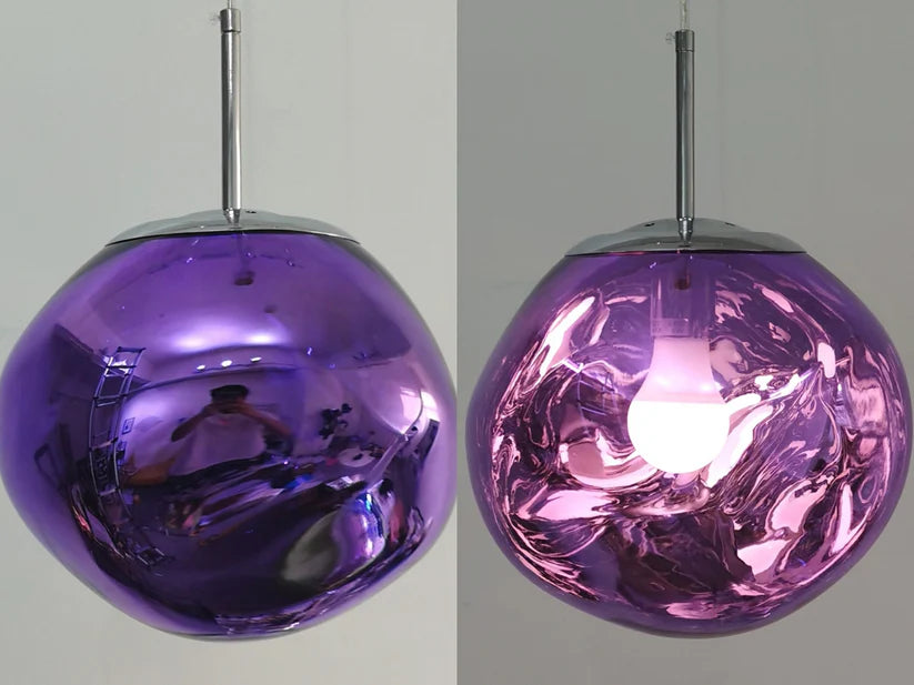 ÉléganceLumineuse – Moderne Glas-Deckenlampe für die Küche