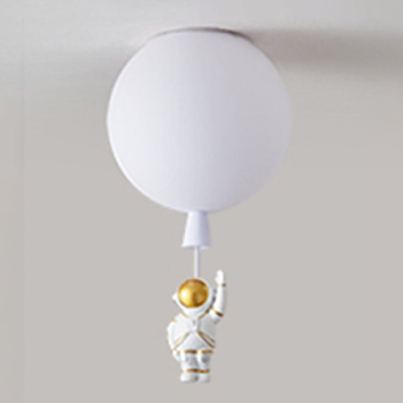 Gagarin | Astronauten-Ballon LED Deckenleuchte – 8 Farben, Fantasievolles Design für Kinderzimmer