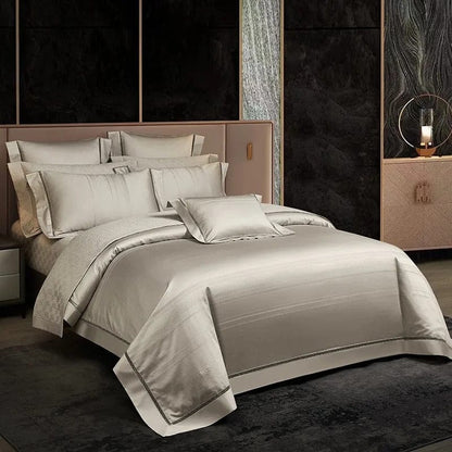 Elegance Champagne – Bettbezugset aus ägyptischer Baumwolle