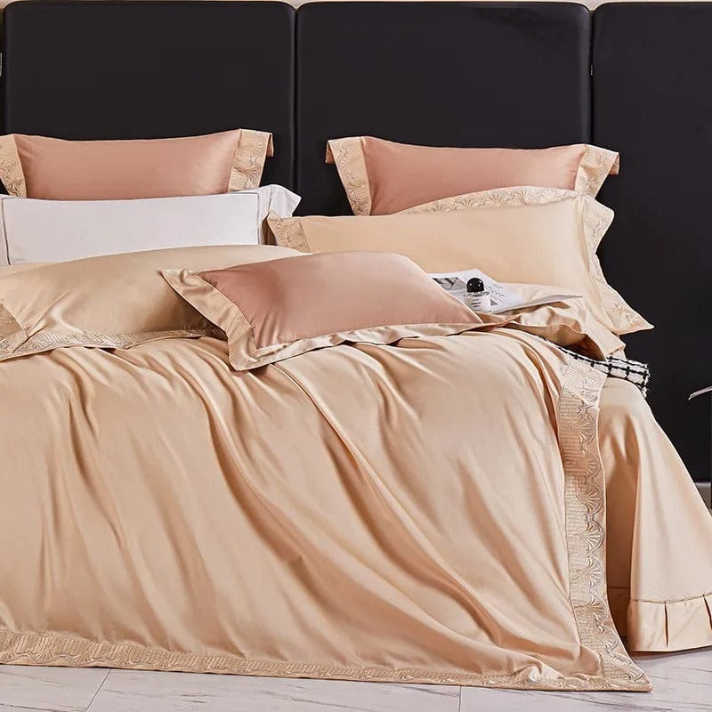 Luxxe Peach – Bettbezugset aus ägyptischer Baumwolle