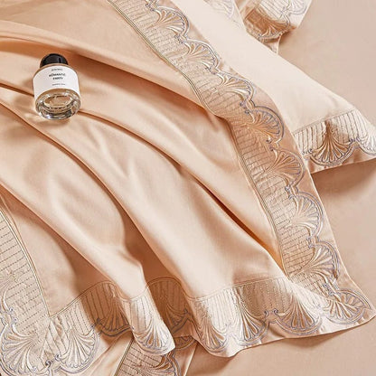Luxxe Peach – Bettbezugset aus ägyptischer Baumwolle