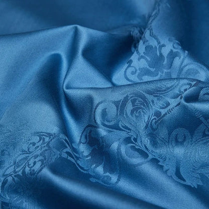 Elegance Blue – Bettbezugset aus ägyptischer Baumwolle