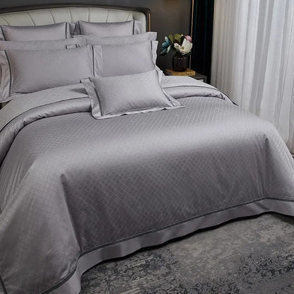 Elegance Silver – Bettdeckenbezug-Set aus ägyptischer Baumwolle