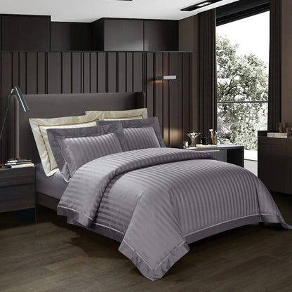 Prestige Grau – Bettwäsche-Set aus ägyptischer Baumwolle