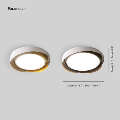 LumaLux | LED-Deckenleuchte – Moderne Runde Lampe aus Metall & Acryl