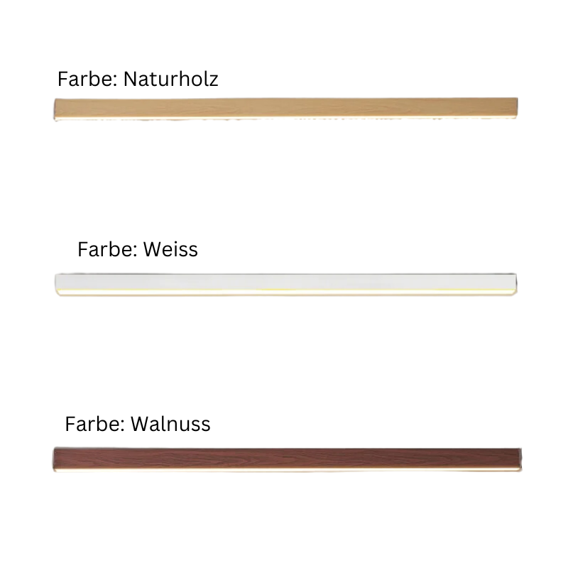 LineaLux LED-Deckenleuchte in Naturholz,Weiß,Walnuss skandinavischer Wohnstil mit natürlichem Charme