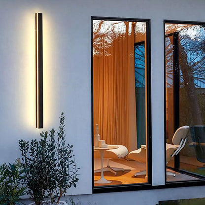 Stilvolle LED-Außenwandleuchte IP65 | Minimalistische, wetterfeste Wandlampe aus Metall & Acryl für Garten, Terrasse und Korridor – dimmbar, energieeffizient & optional mit Bewegungssensor