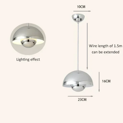 AuroraLicht V8 | LED-Hängelampe – Moderne Minimalistische Pendelleuchte, Größen D23/D40 cm