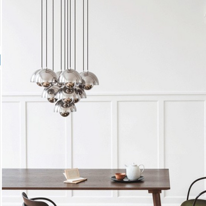 AuroraLicht V8 | LED-Hängelampe – Moderne Minimalistische Pendelleuchte, Größen D23/D40 cm