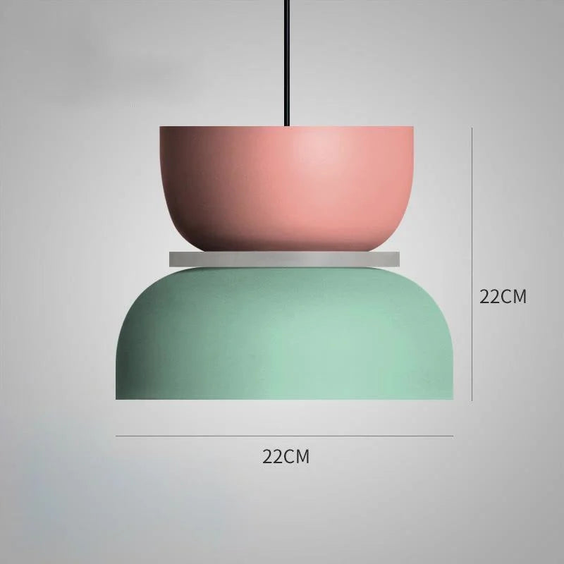 LuminaGlow | Hängelampe – Skandinavische LED-Pendelleuchte im Macaron-Stil, Minimalistisches Design, Weiche Farbpalette, Für Wohnzimmer, Esszimmer & Schlafzimmer15