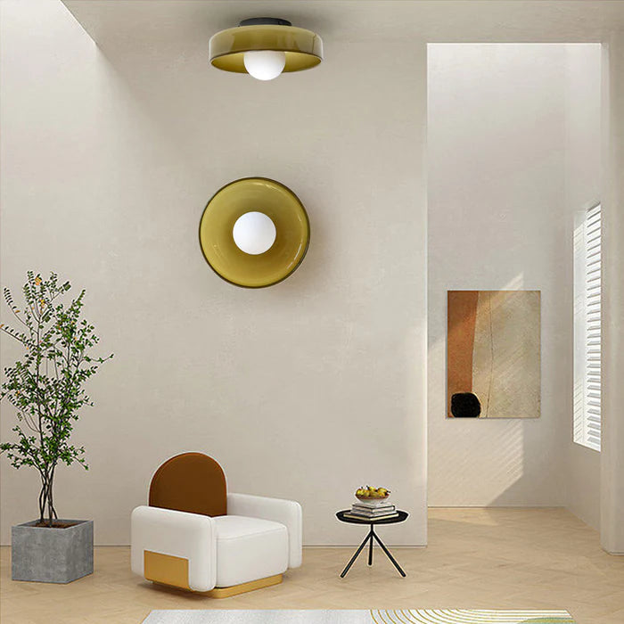 LumoCirca | Runde LED-Deckenleuchte – Minimalistische Glaslampe, Modernes Design, Energieeffizient