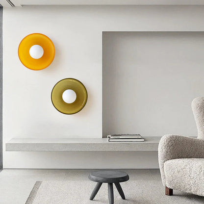 LumoCirca | Runde LED-Deckenleuchte – Minimalistische Glaslampe, Modernes Design, Energieeffizient