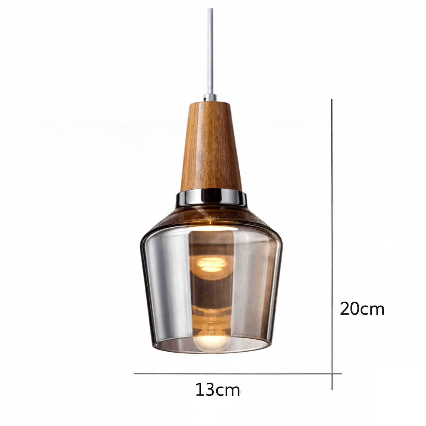 Aurora Eleganz - Moderne Nordic Glas-Hängeleuchte für Wohnräume