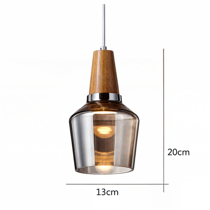 Aurora Eleganz - Moderne Nordic Glas-Hängeleuchte für Wohnräume