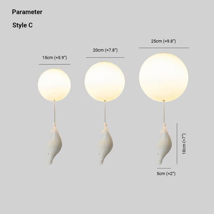 BärBallon | LED Kinderzimmerlampe – Verspielte Deckenleuchte mit süßem Bär & bunten Luftballons