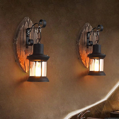Industrielle Vintage LED Wandlampe