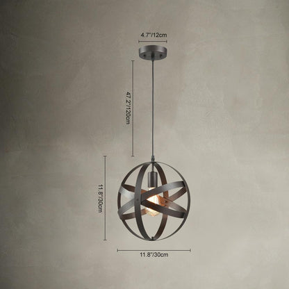 InduGlobe | Industrielle Globus-Pendelleuchte