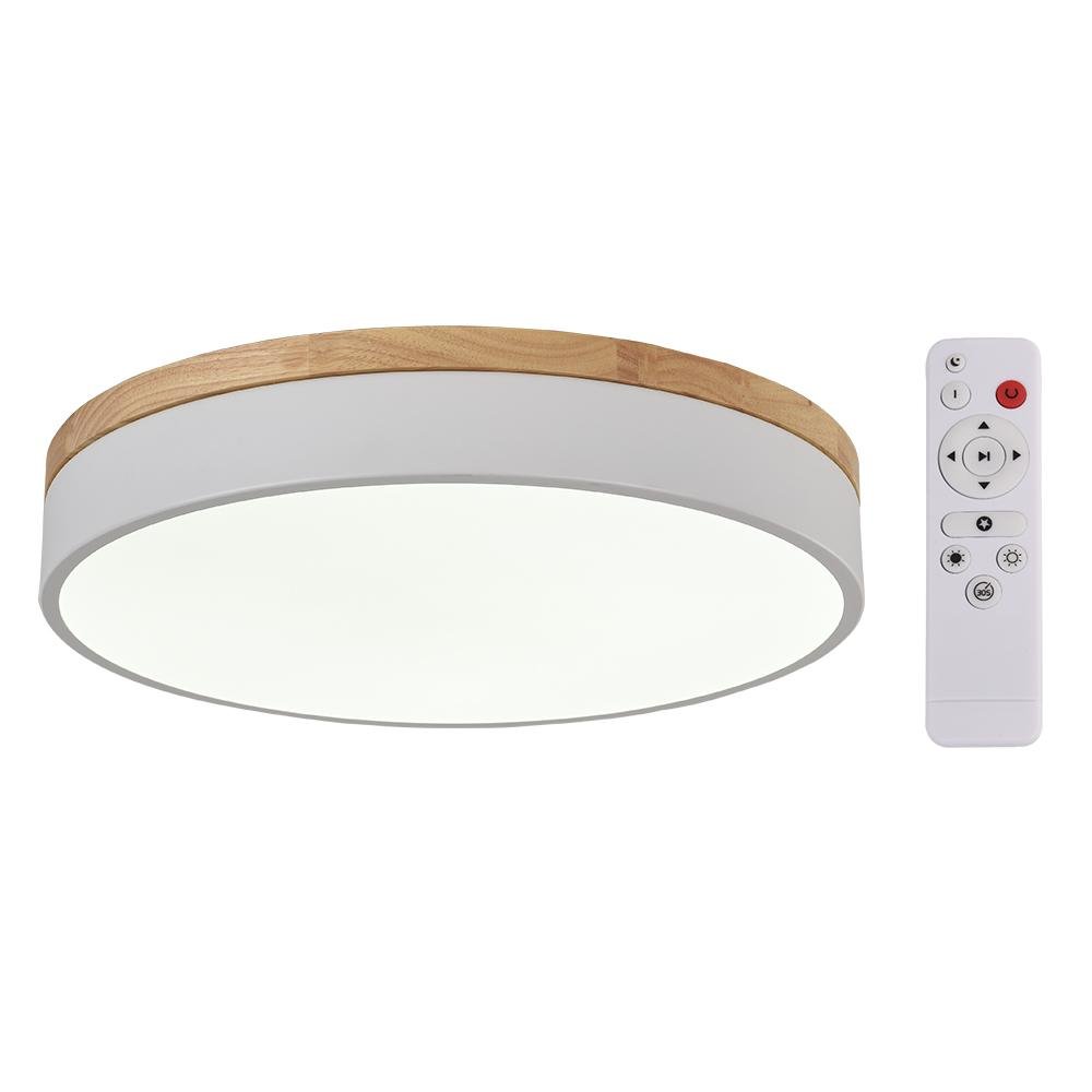 TrommelGlow LED-Deckenleuchte | Moderne dimmbare Deckenlampe mit mattem Glas, integrierter LED